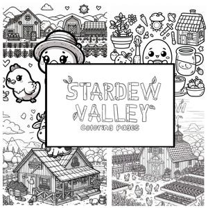 4 Stardew Valley Coloring Pages - Illustrations for Relaxation and ...