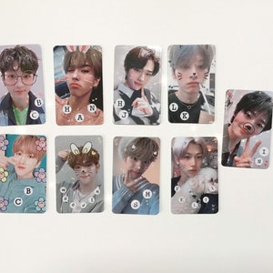 STRAY KIDS kawaii kpop Photocards to collect (shiny laminated)