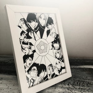 Blue Lock anime art print for decoration (3 sizes)