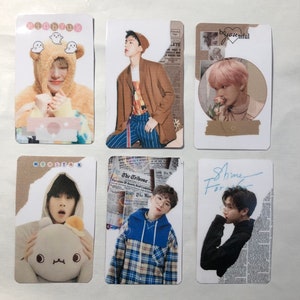 Carte fotografiche carine MONSTA X (6 cartoline fotografiche laminate Kpop)