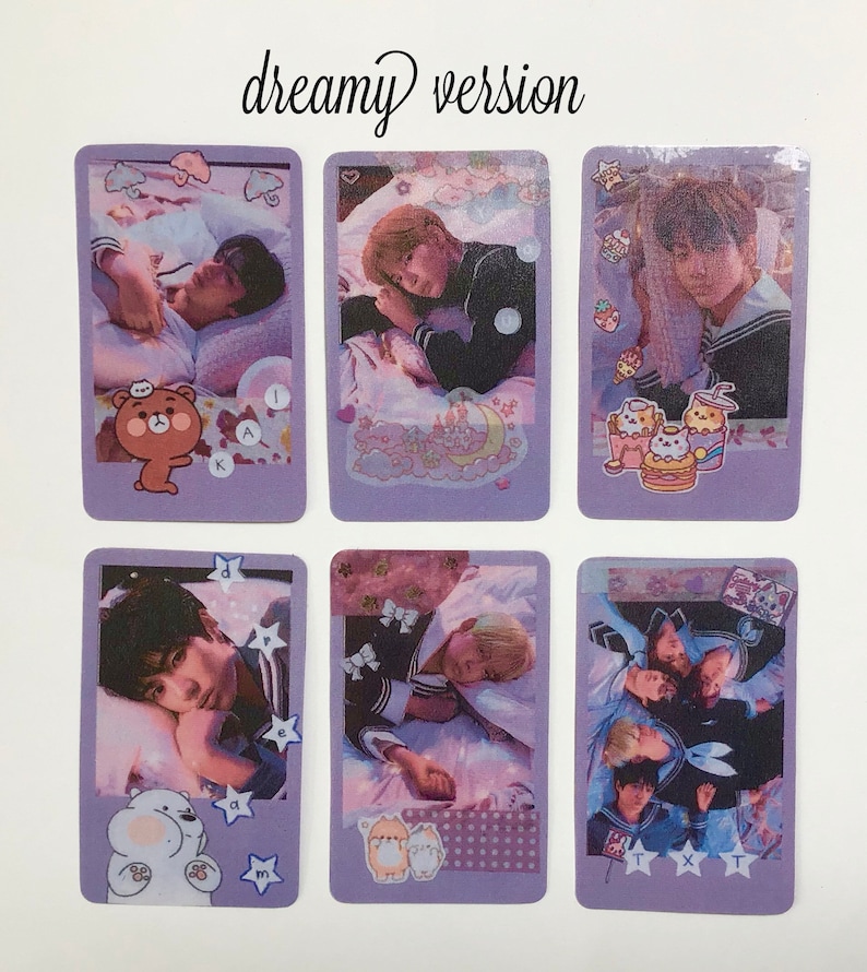 TXT Cute Photocards With Backprint glossy sale Etsy