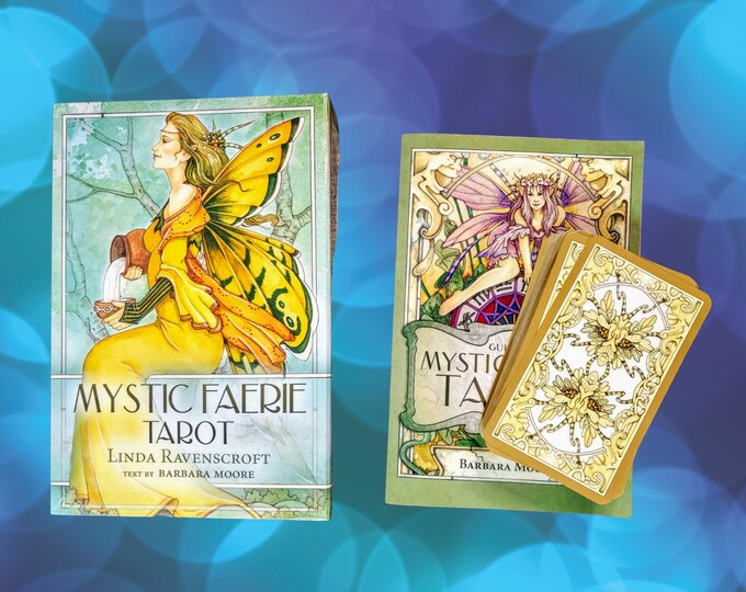 Mystic Faerie Tarot Boxed Kit I New Deck and Guidebook I Fairy Tarot ...
