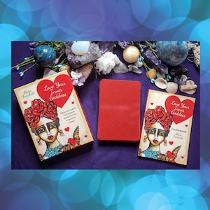 Liebe deine innere Göttin Orakel Boxed Set I Orakel Karten und Buch I Mixed Media Art Orakel I Frauen, die Orakel Karten ermächtigen