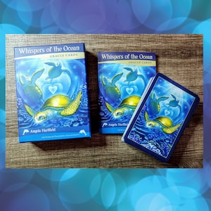 Kit de Oráculo Susurros del Océano | Baraja y Libro de Cartas del Oráculo | Nueva Caja | Cartas del Oráculo del Delfín y el Pez Ballena
