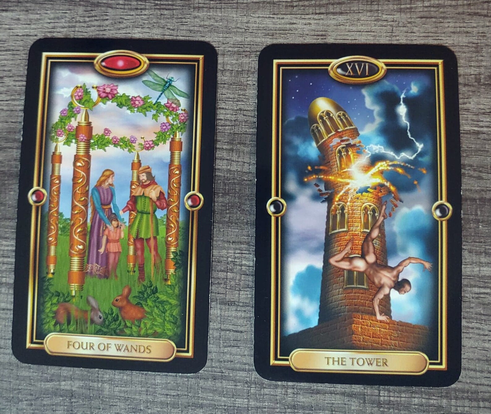 Easy Tarot Kit Gilded Tarot Deck and Book Beginner Tarot Kit Etsy