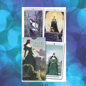 Geheime tarotset in doos I Nieuw verzegeld kaartspel met boekje I Tarot met middeleeuwse renaissancekunst