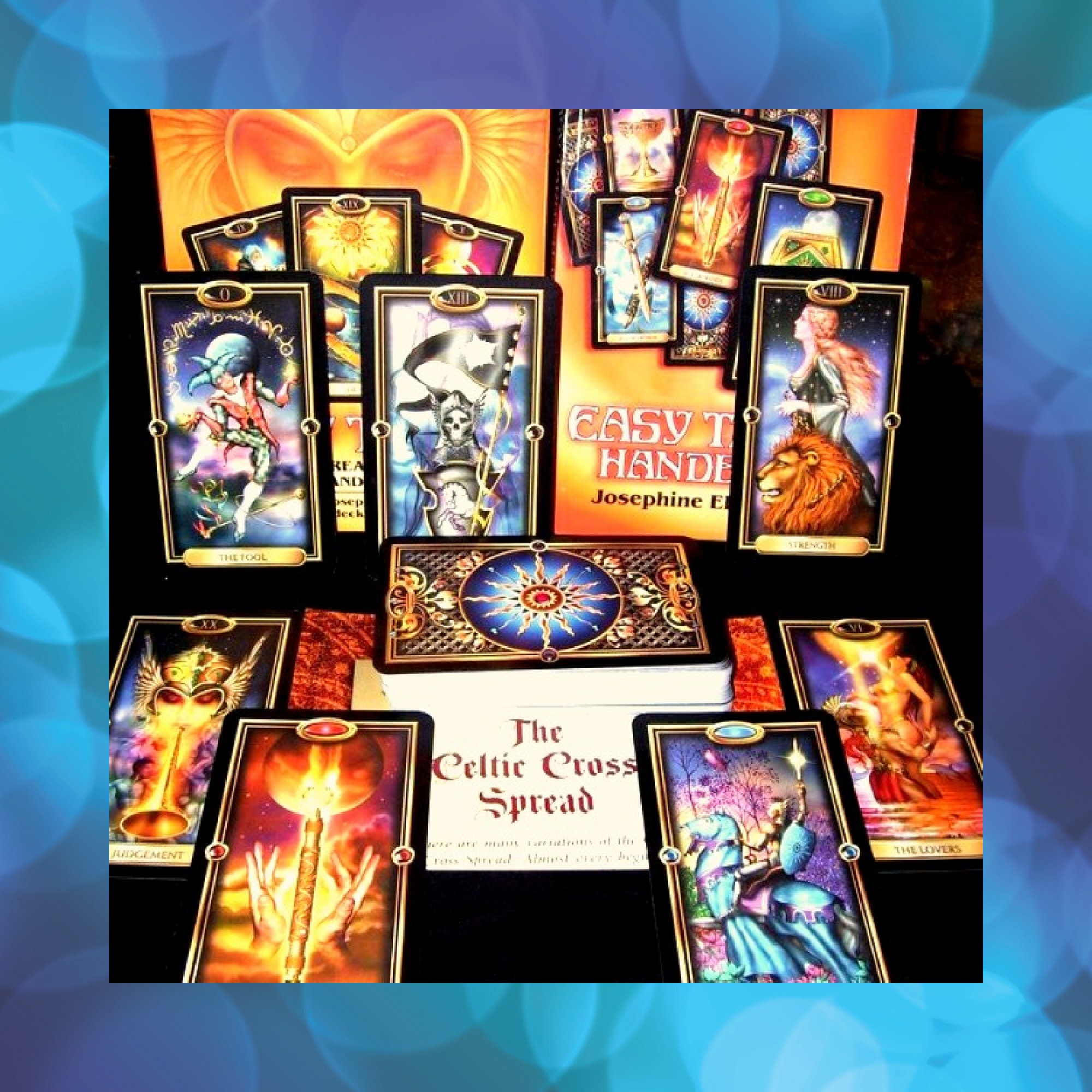 Easy Tarot Kit Gilded Tarot Deck and Book Beginner Tarot Kit Etsy