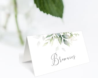 Modèle de carte alimentaire Gold Greenery Buffet, Templett, Cartes buffet, Étiquettes alimentaires, Stations alimentaires, Carte alimentaire, Téléchargement instantané, 100 % modifiable, P31