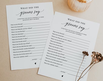 What Did The Groom Say Etsy