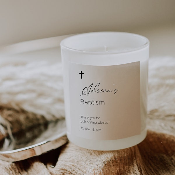 Baptism Candle Favors Etsy