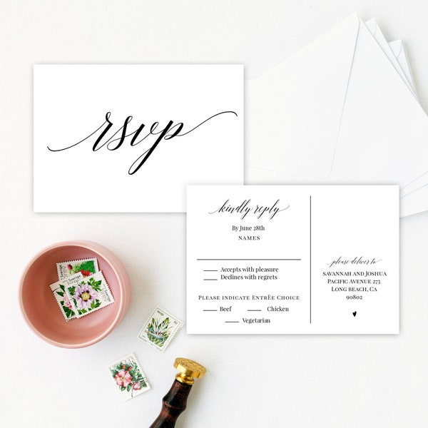 Double Sided Postcard Template Etsy
