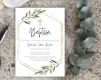 Baptism Invitations Etsy
