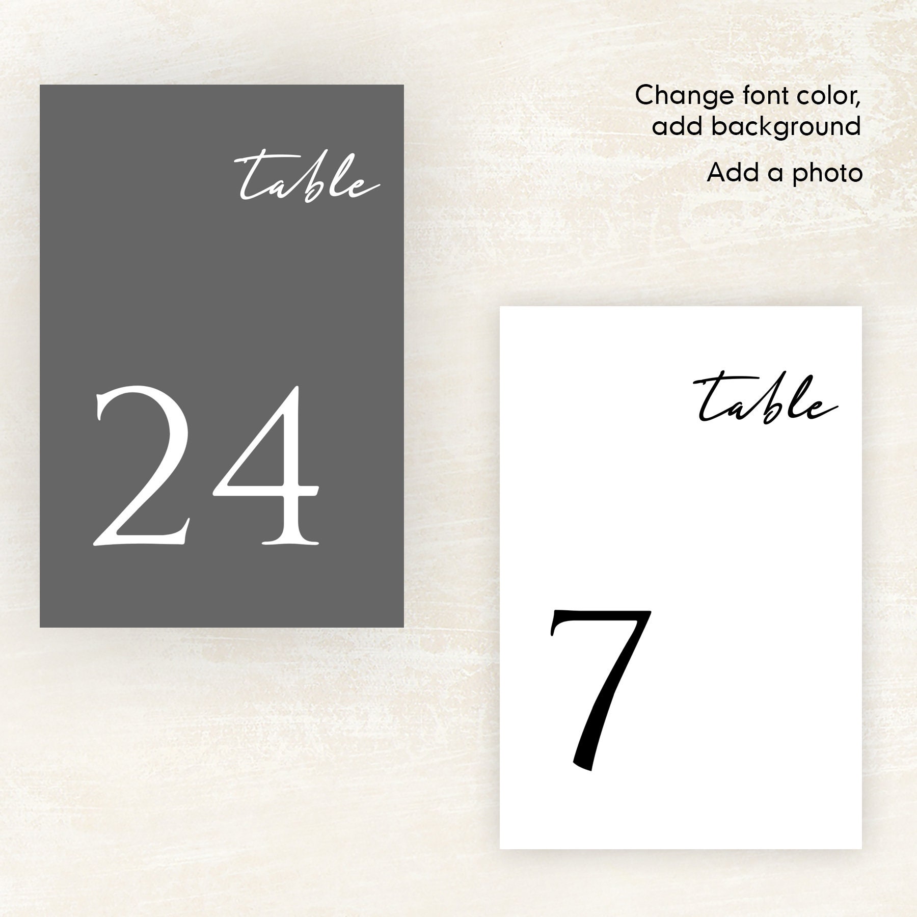 minimalist-table-numbers-4x6-table-numbers-modern-table-etsy