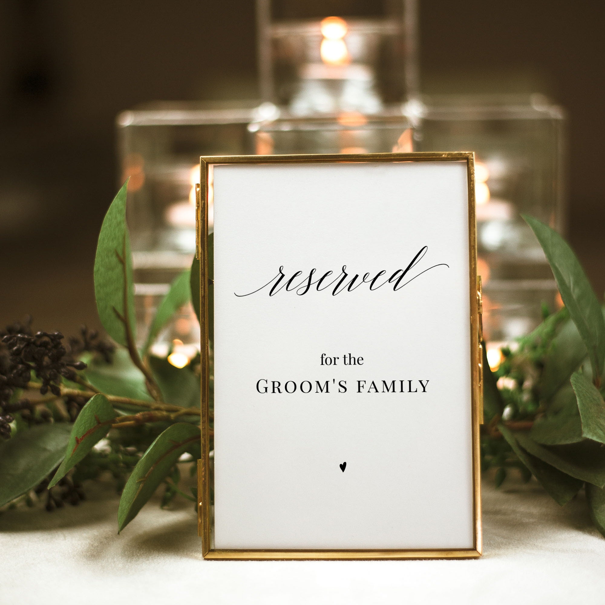 MAGICLULU 4 Stück Reserviert Schilder Gold - V-Förmige Tischschilder Für Hochzeit & Restaurant