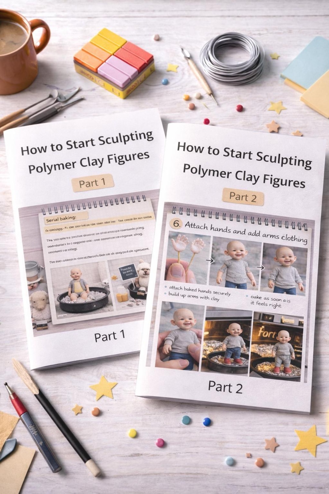 How to Start Sculpting Polymer Clay Sculptures - Step-by-step PDF ...