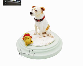 retrato de perro personalizado, arcilla polimérica, retrato de arcilla polimérica de la foto, pedido personalizado, retrato de animal