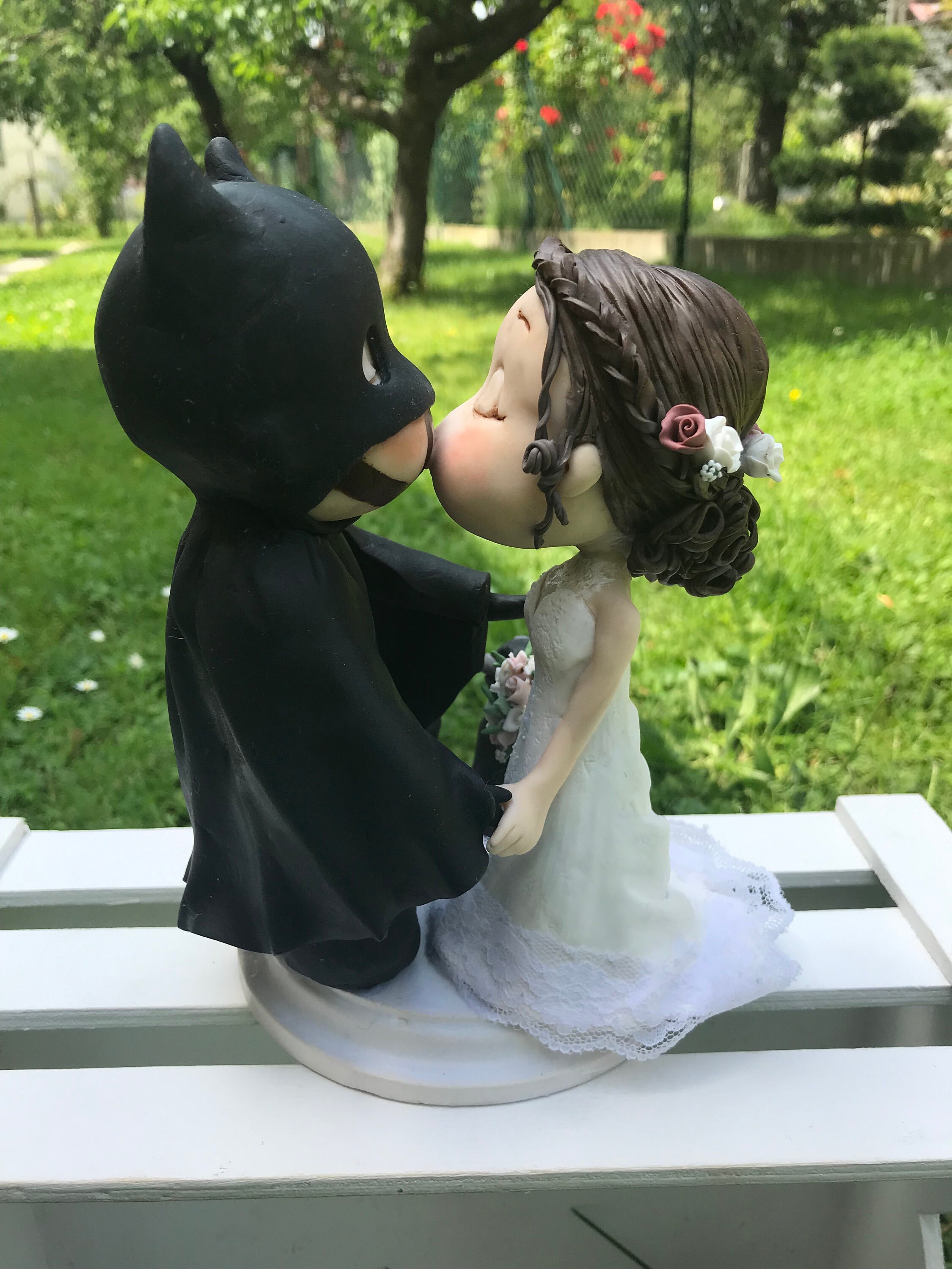 Custom wedding cake topper caricature style_polymer clay cake | Etsy