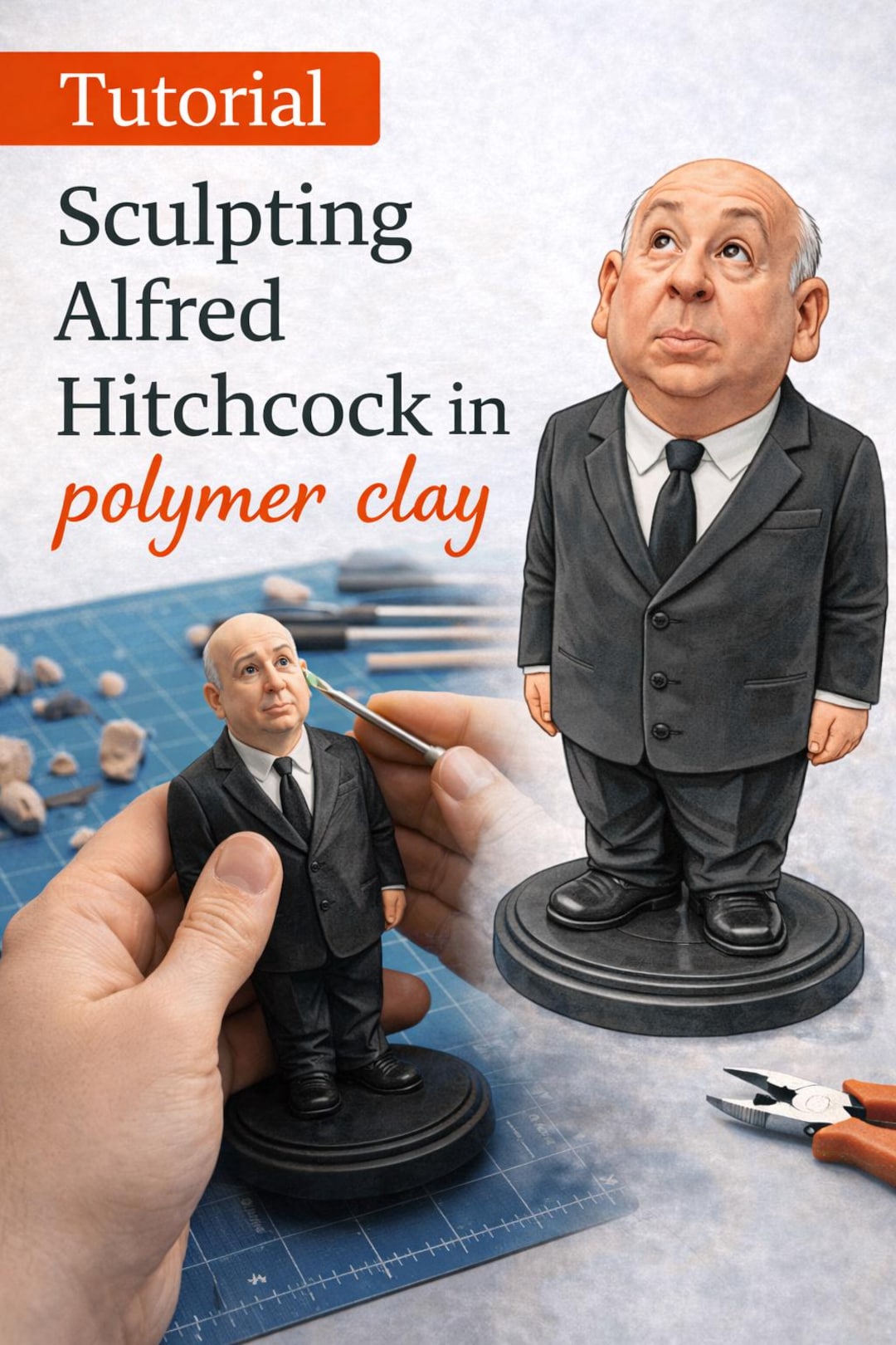 Sculpting Alfred Hitchcock in Polymer Clay - Step by Step Tutorial PDF ...