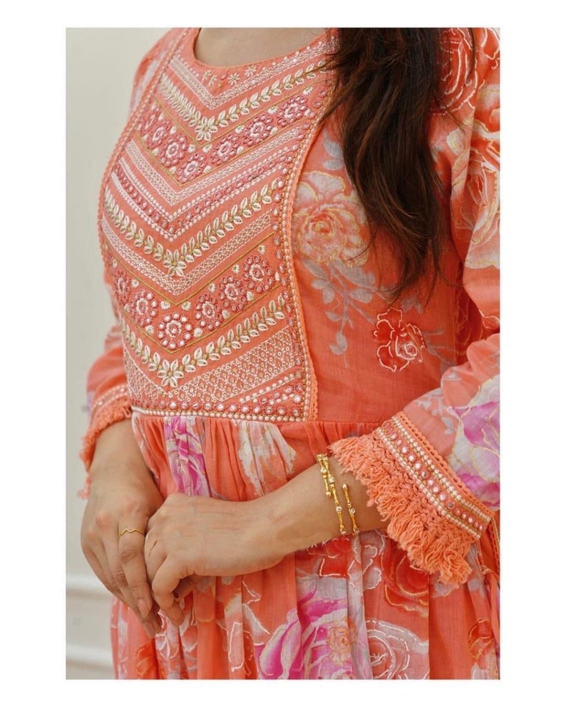 RangMahal Leheriya Kurta Hose Dupatta-Set Für Dame Produktbild-Vorschau 3