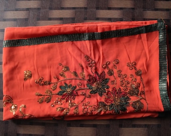 Vintage Sari Indian Sari Saree Fabric Sari Drapes Women Vintage Sari