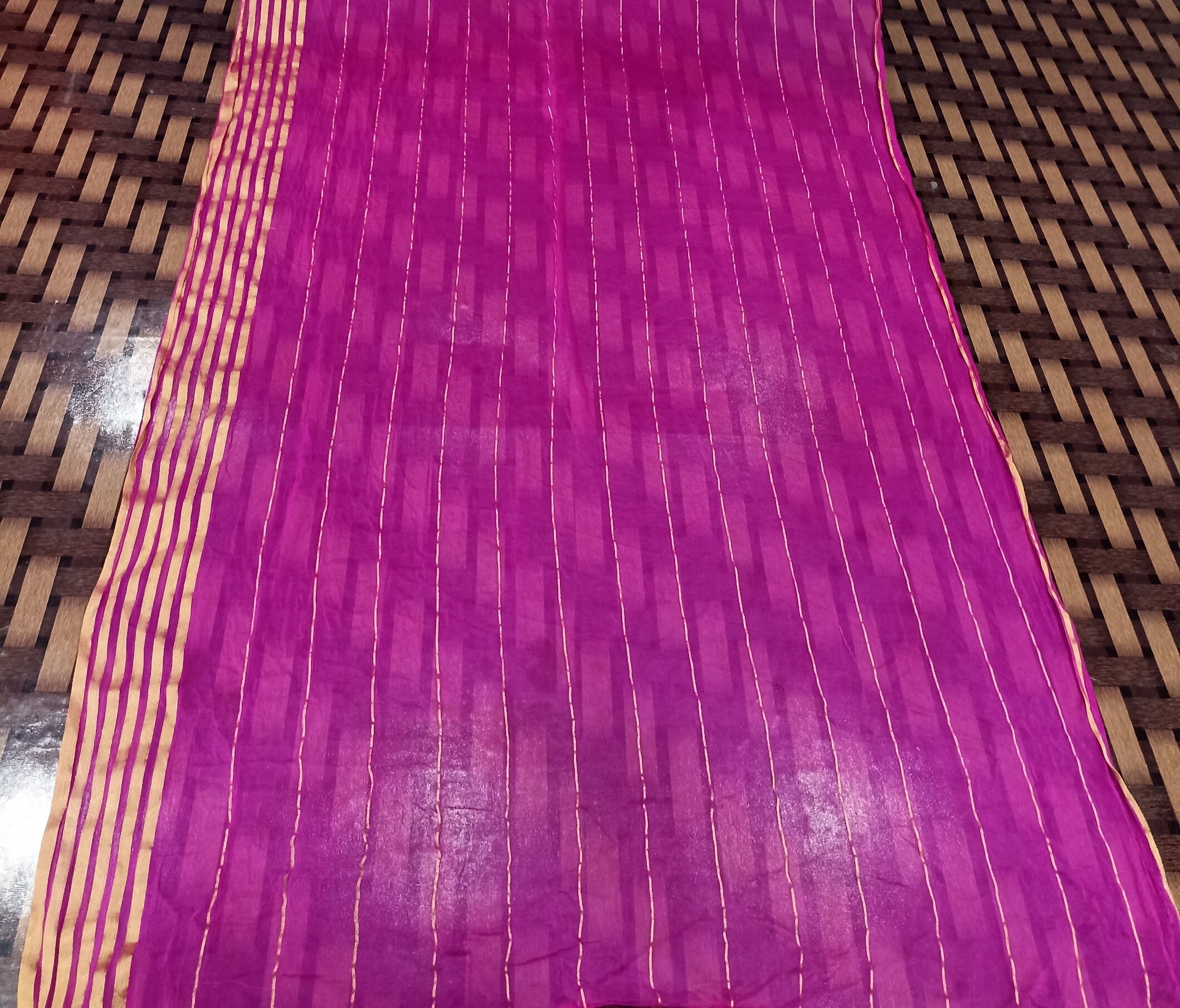 Vintage Sari Old Saree Traditional Sari Georgette Sari Indian Sari Drapes Used Sari