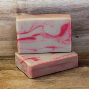 Handmade Coconut Milk & Shea Butter Soap | Moisturizing and Gentle for All Skin Types | Cherry Tobacco  Scent