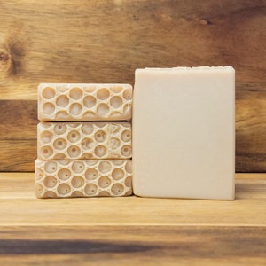Handmade Coconut Milk & Shea Butter Soap | Moisturizing and Gentle for All Skin Types | Oatmeal Milk and Honey Scent