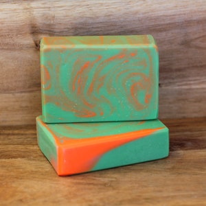 Handmade Coconut Milk & Shea Butter Soap | Moisturizing and Gentle for All Skin Types | Fresh Green Towels Scent