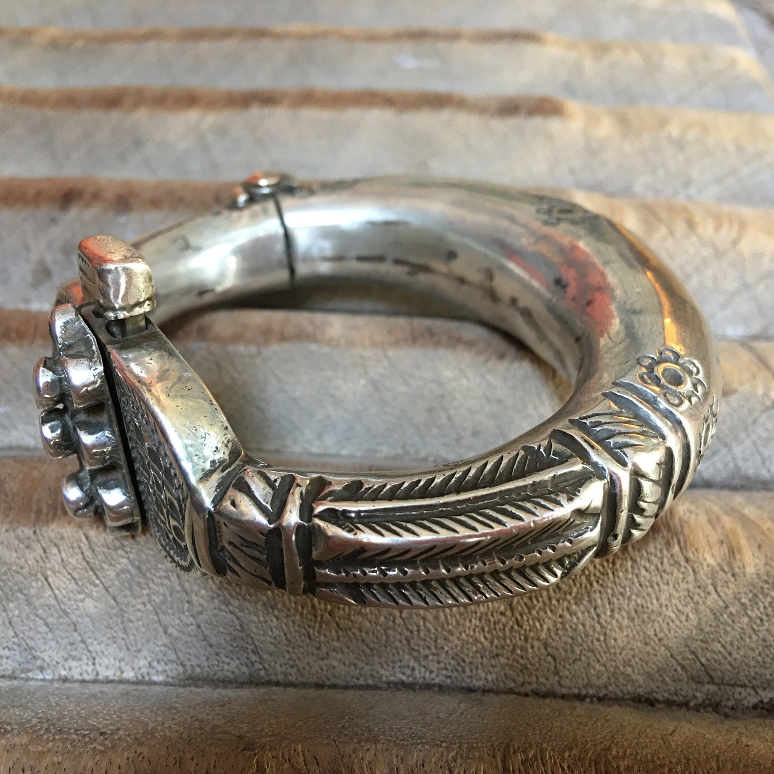 Tribal Silver Ankle Bracelet Chunky Silver India Jewelry Etsy