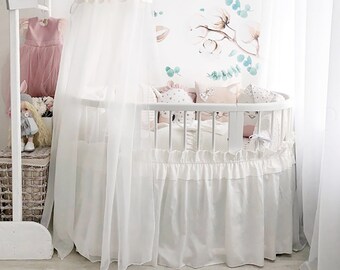 round crib skirt