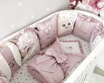 Round Crib Bedding Etsy