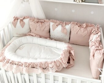 Baby Girl Bedding Etsy