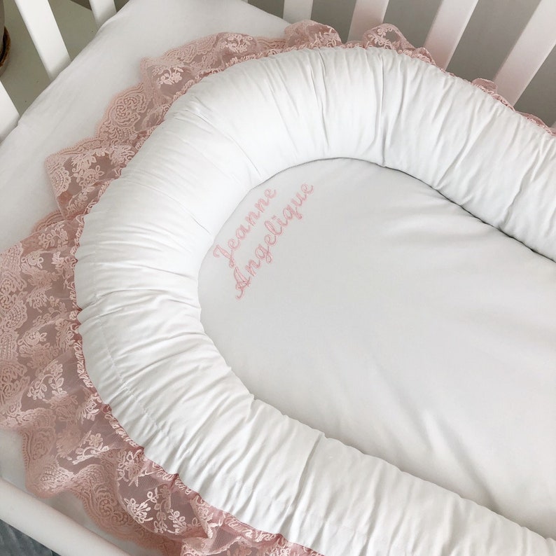 Newborn baby nest Personalized Baby nest for girl Babynest Etsy