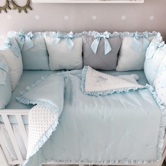 Baby Boy Crib Bumper Pillow 