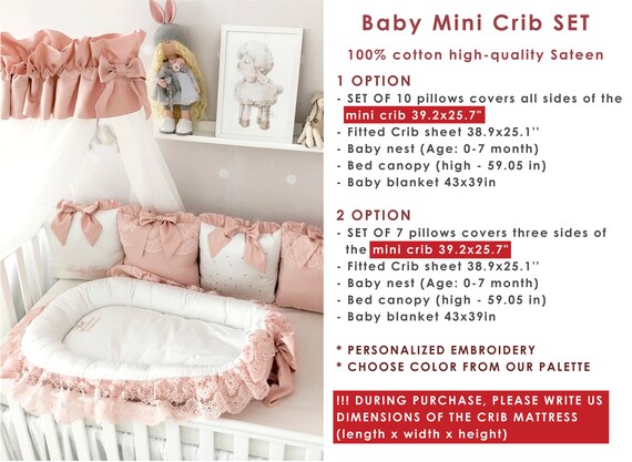 personalized mini crib sheets