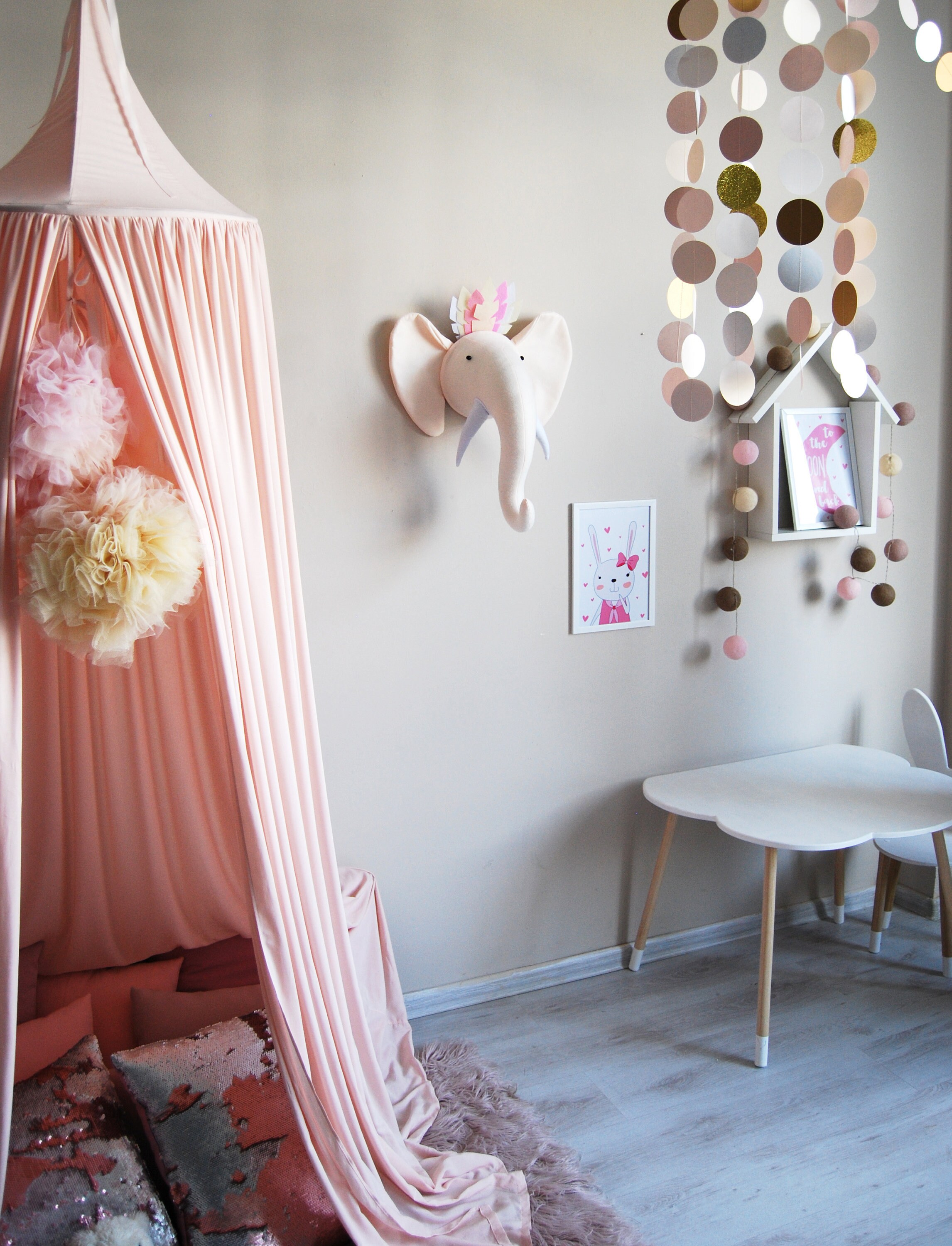 Elephant head wall mount faux animal head wall decor faux Etsy