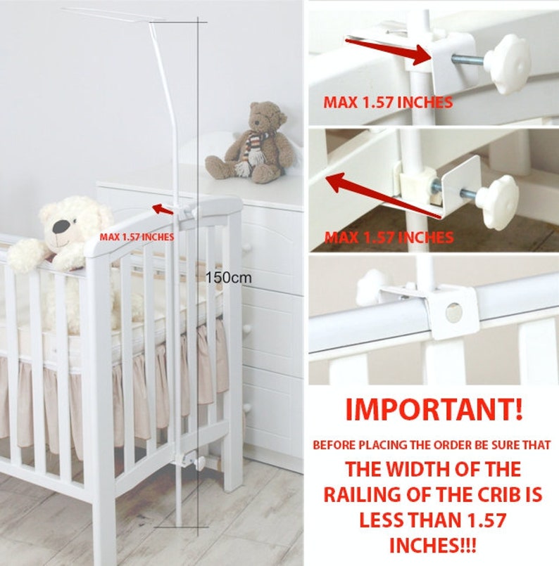 Canopy Holder for Crib Etsy