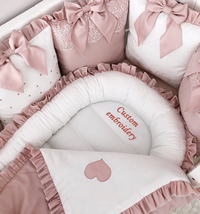 Baby Girl Bedding Crib Set Cot Bedding Set for Girl Etsy