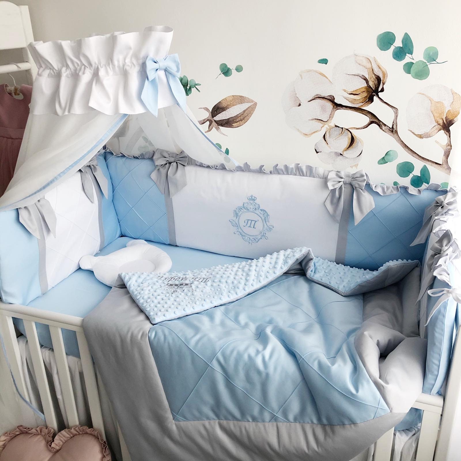 Crib bumper Set For Boy. Pillow Bumper Crib bumper pads with Etsy