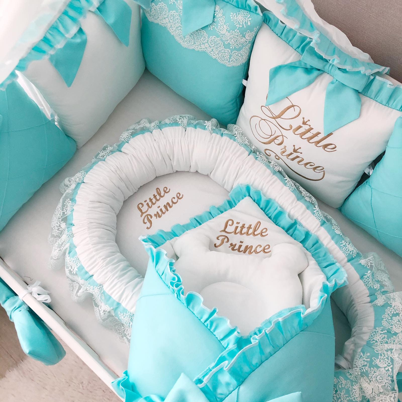 Baby girl crib bedding set luxury crib bedding Baby Nest Crib Etsy