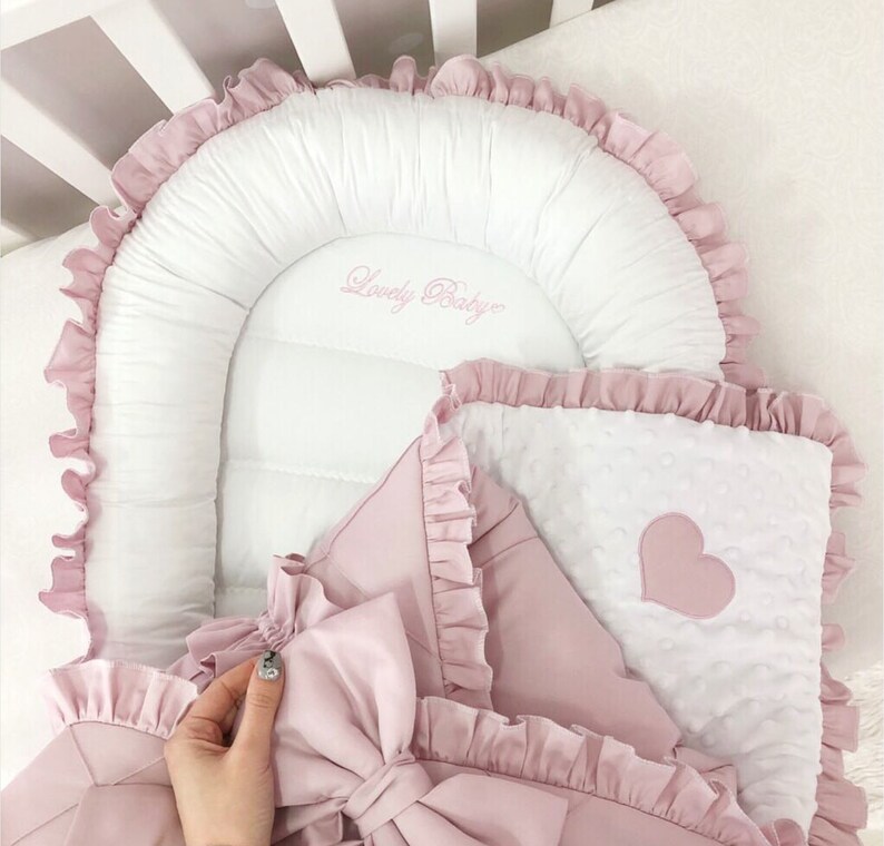 Baby Nest Baby Blanket Set Baby Nest Bed Personalized Etsy