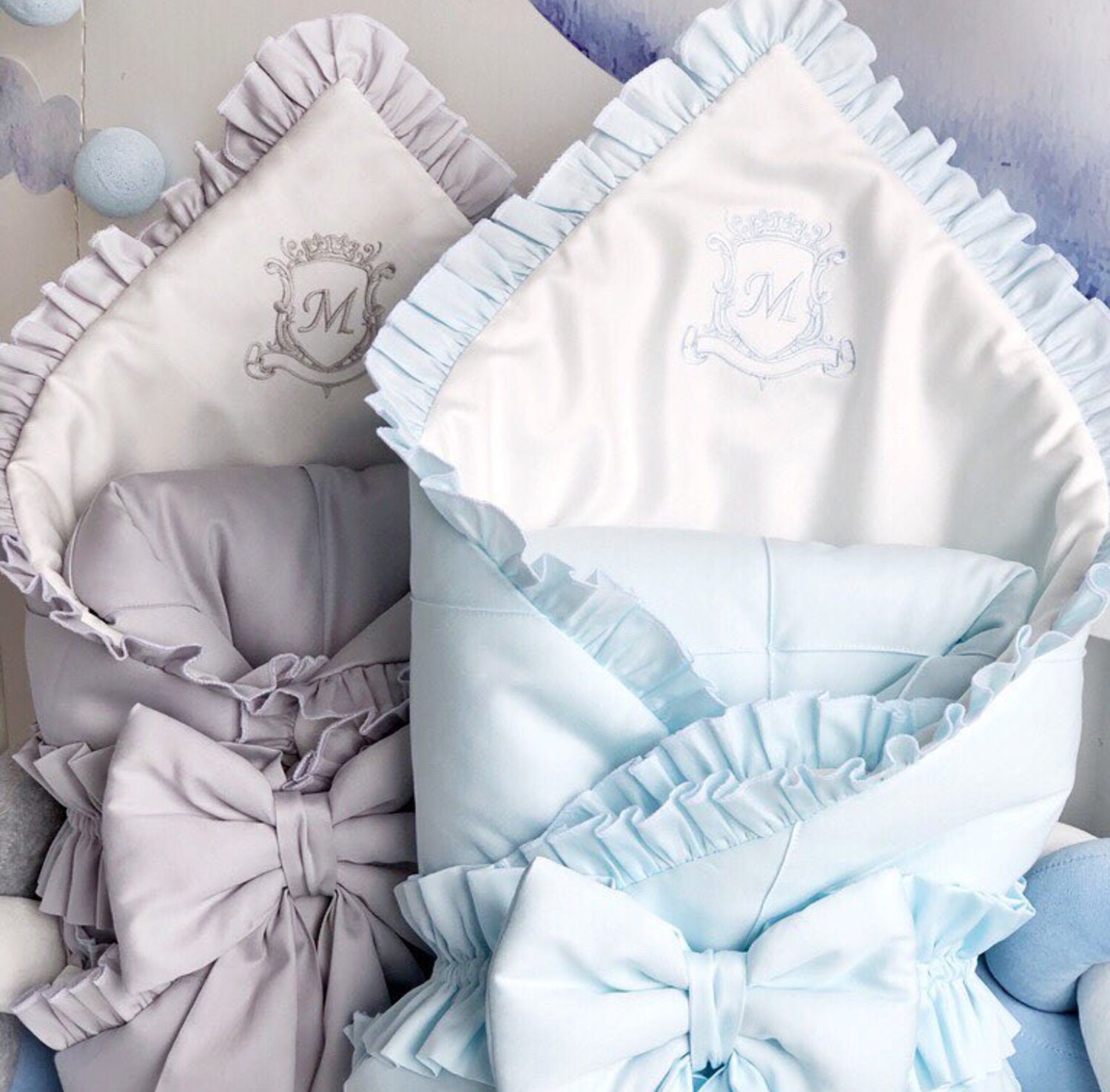 Baby Girl Blanket Personalized Receiving Blankets Baby Etsy