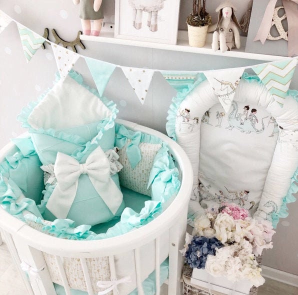 oval crib bedding