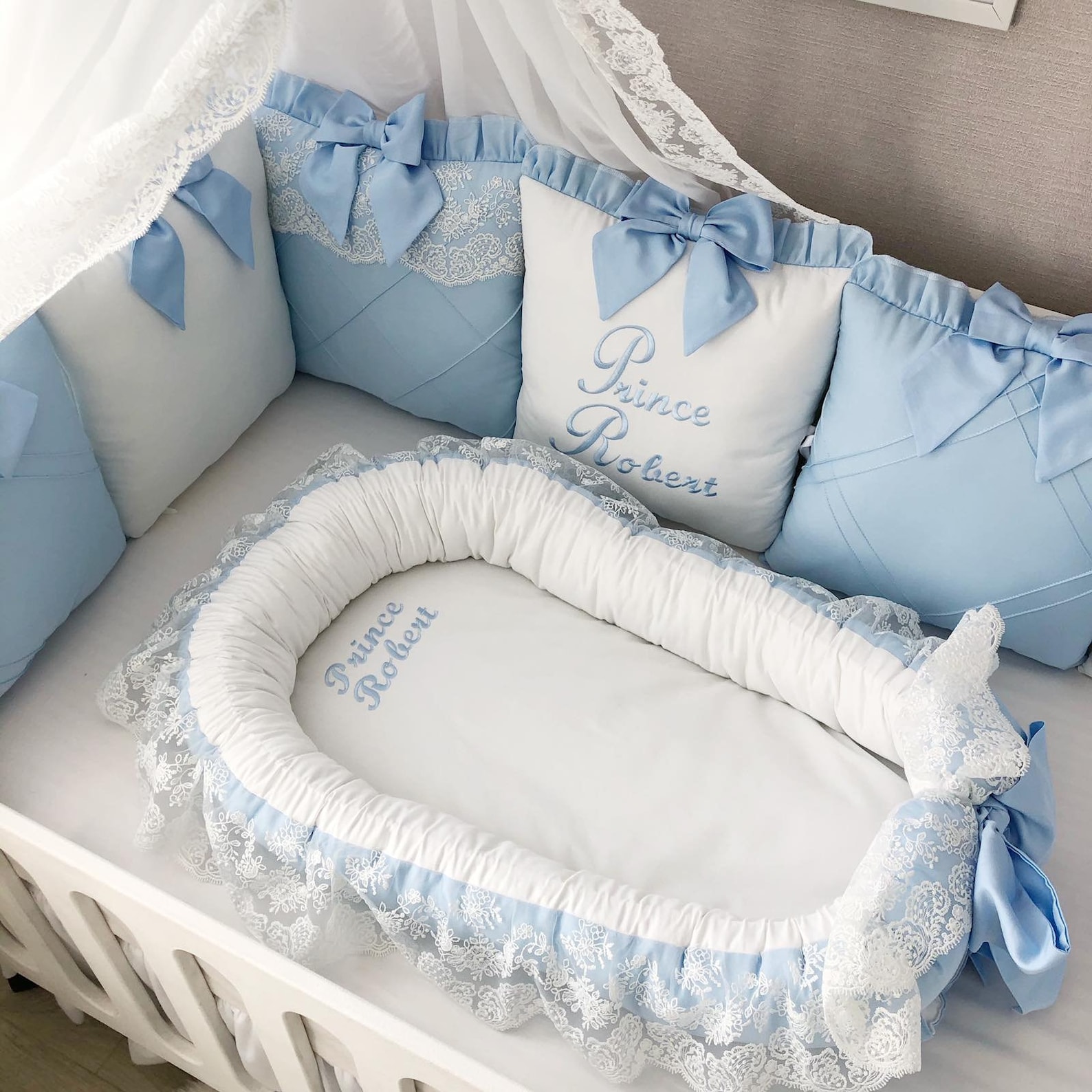 Newborn Baby Nest Personalized Baby Nest for Boy Babynest Etsy