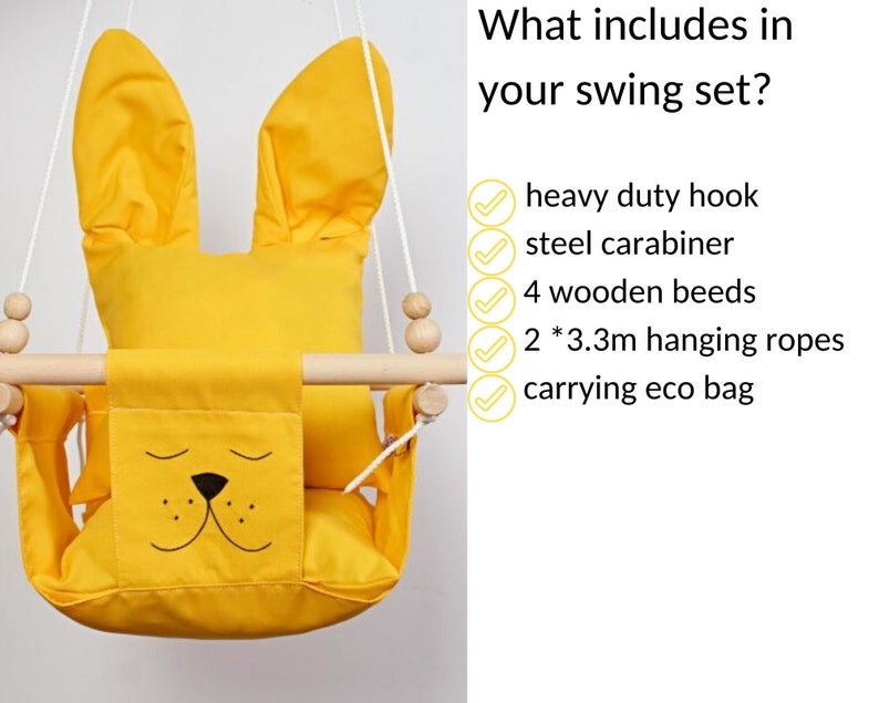 Baby Swing Indoor Swing Chair Indoor Fabric Swing Toddler Etsy