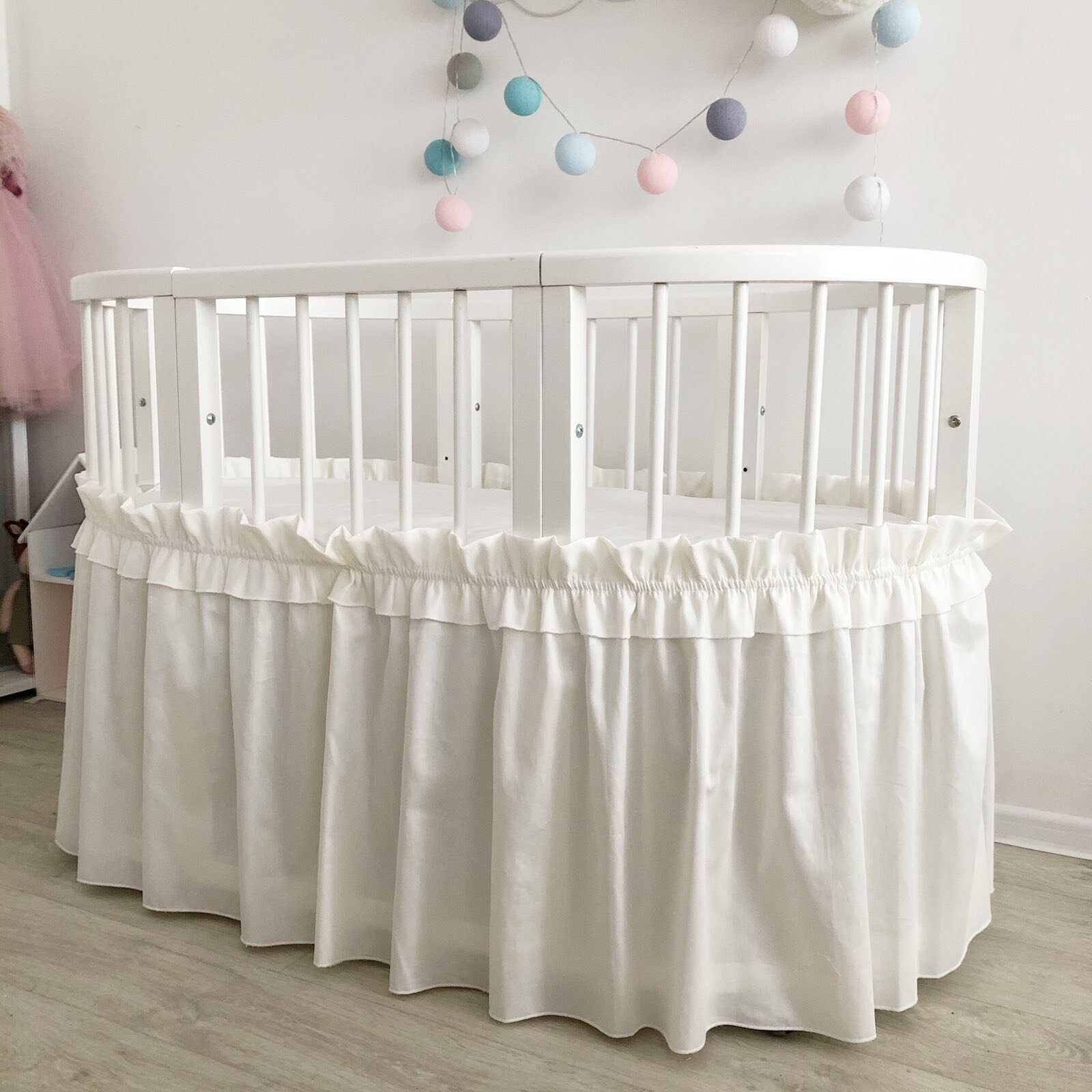 Stokke Sleepi Crib Skirt Stokke Skirt Skirt for Round Crib Etsy