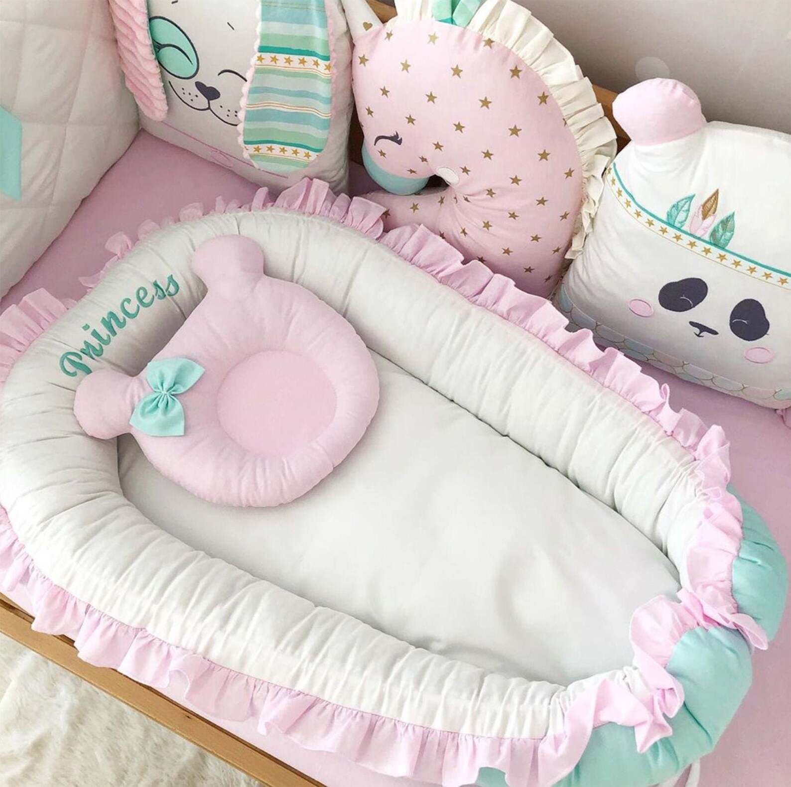 Baby nest for Girl Baby Nest Sleeper Baby nest Bed Baby Etsy