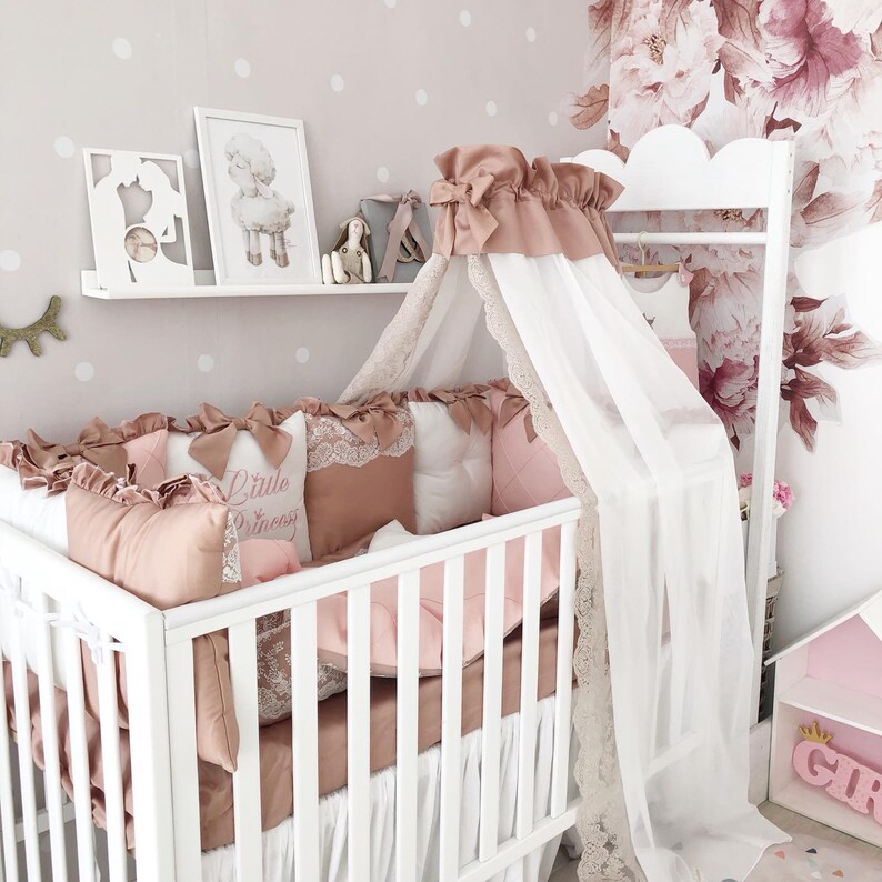 Baby Bumper and Crib Set. Crib Bumber Pads With Crib Sheet. Etsy