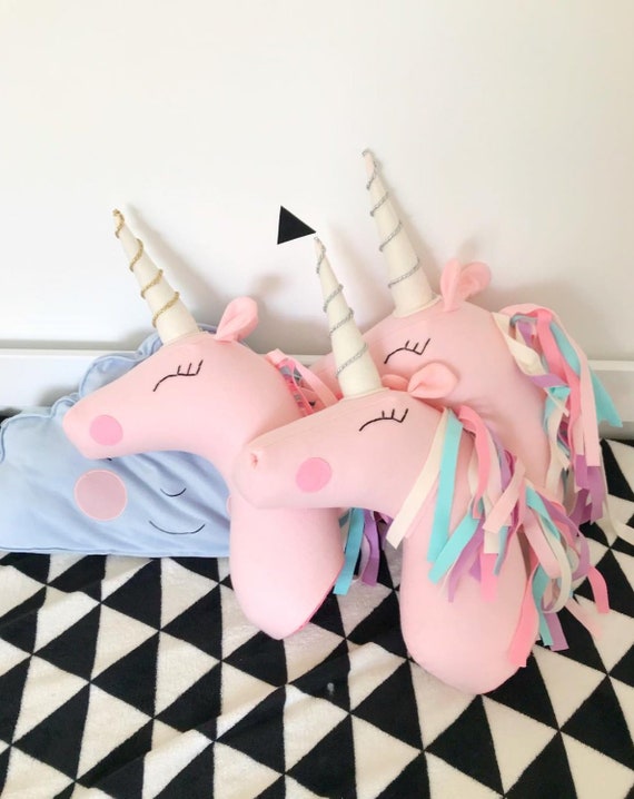 stuffed unicorn head