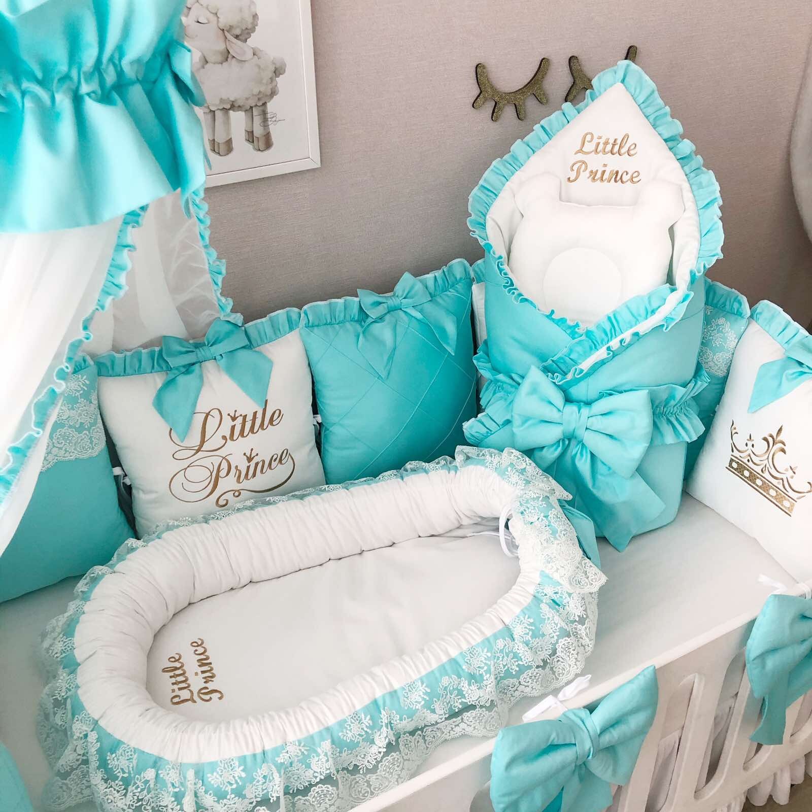 Baby girl crib bedding set luxury crib bedding Baby Nest Crib Etsy